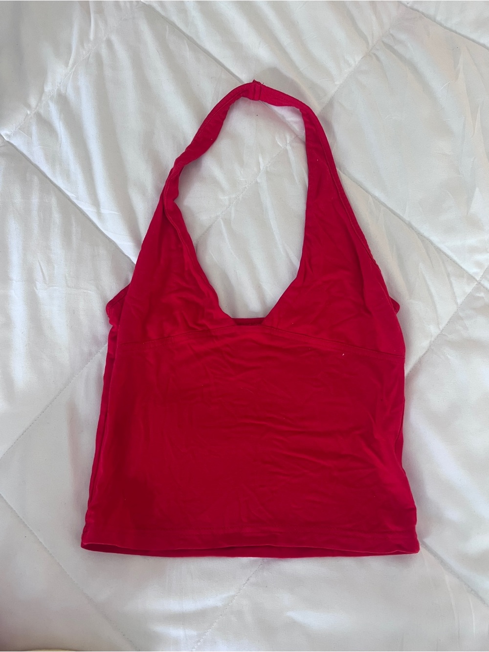 Red Halter Tank Top